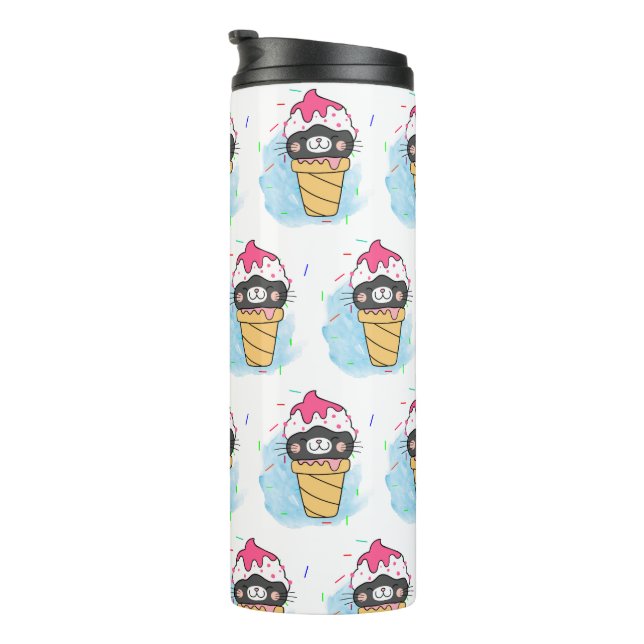 Wasserfarbe Thermosbecher (Nach rechts gedreht)