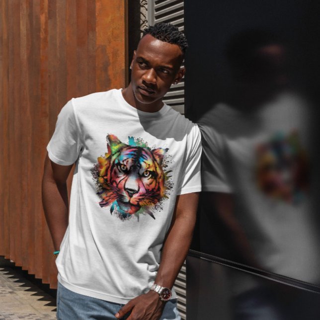Wasserfarbe Tiger T-Shirt (Von Creator hochgeladen)