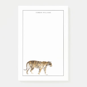 Wasserfarbe Tiger Wandern Post-it Klebezettel