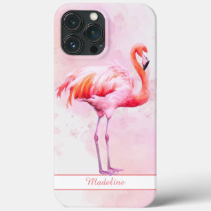 Wasserfarbe Tropisch rosa Flamingo Persönlicher Na Case-Mate iPhone Hülle