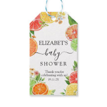 Wasserfarbe tropische Citrus Babydusche