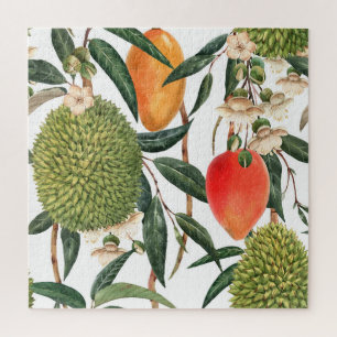 Wasserfarbe tropische durische, Mango-Muster.
