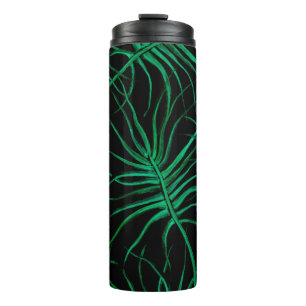 Wasserfarbe Tropisches Nahtloses Muster. Moderner  Thermosbecher