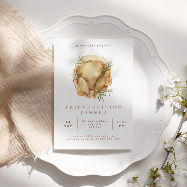 Wasserfarbe Türkei Freundliches Abendessen Einladu Einladung (Von Creator hochgeladen)