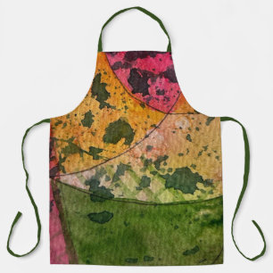 Wasserfarbe und Abstrakte Ausdruckskraft Kunst Schürze