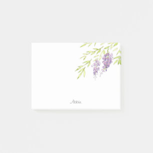 Wasserfarbe und Pen Wisteria Post-it Klebezettel