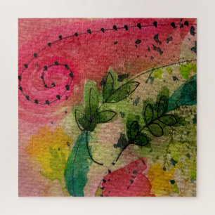 Wasserfarbe und Tinte Abstrakter Impressionismus K