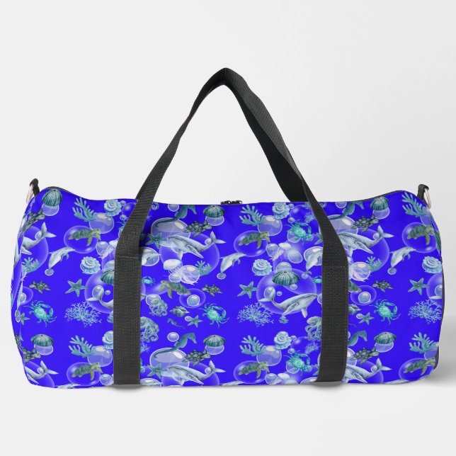 Wasserfarbe unter dem Meer Duffle Bag (Vorderseite)