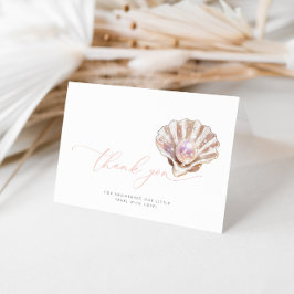 Wasserfarbe unter dem Meer Kleine Perlendusche Dankeskarte