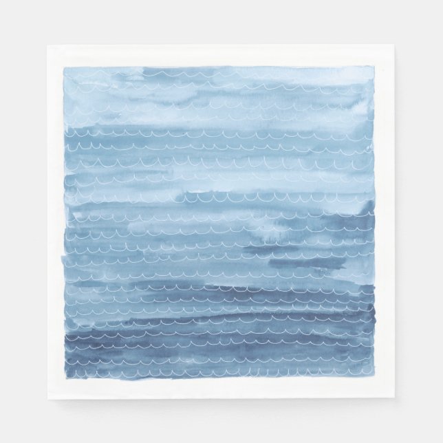 Wasserfarbe unter dem Meerespapier Napkins Serviette (Vorderseite)