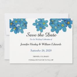 Wasserfarbe Vergessen Sie mir nicht Blume Save the Date