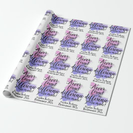 Wasserfarbe Vergiss nie die Bezahlung Geschenkpapier