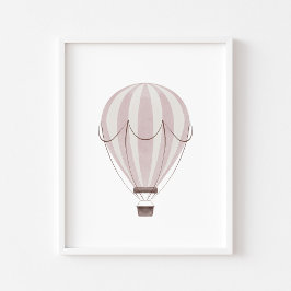 Wasserfarbe Vintag pink wie Luft-Ballon-Poster Poster