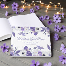 Wasserfarbe Violette Lila Blumen Hochzeit