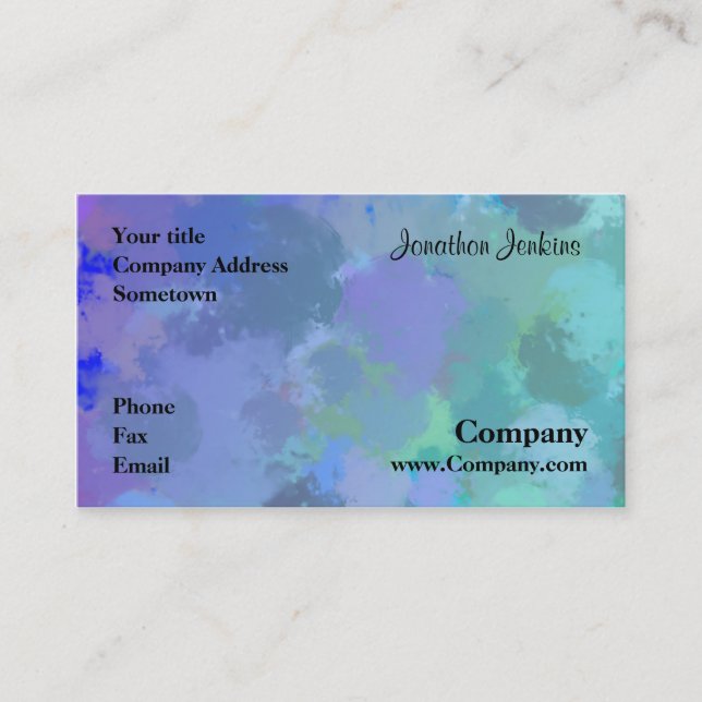 Wasserfarbe Visitenkarte (Vorderseite)