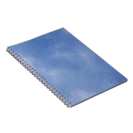 Wasserfarbe Vista blaues Muster Notizblock