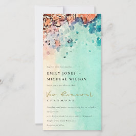 WASSERFARBE VOW RENEWITE INVITE DANKESKARTE