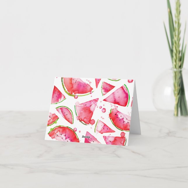 Wasserfarbe Wassermelone 1 (Rückseite)