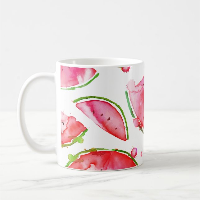 Wasserfarbe Wassermelone 1 Kaffeetasse (Links)