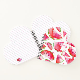 Wasserfarbe Wassermelone 1 Notizbuch