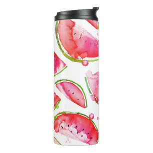 Wasserfarbe Wassermelone 1 Thermosbecher