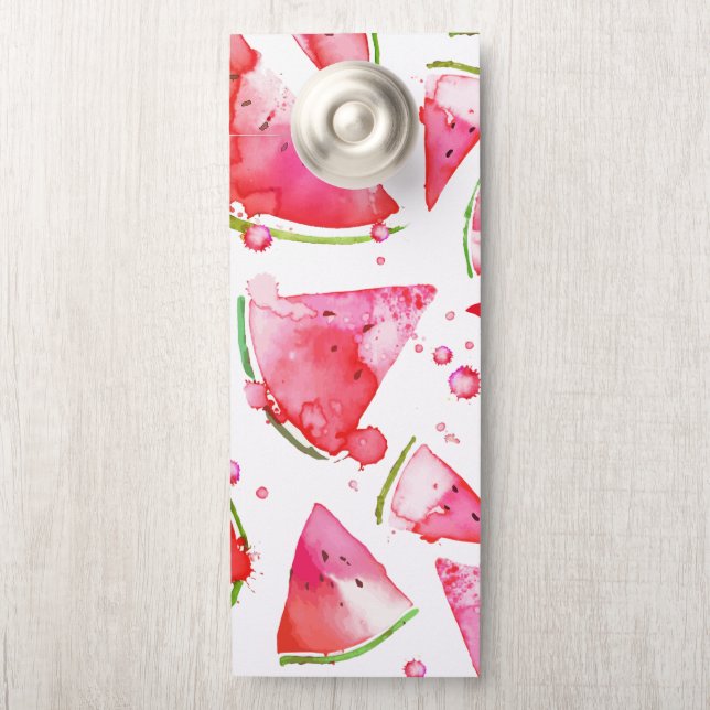 Wasserfarbe Wassermelone 1 Türanhänger (Auf Knauf)