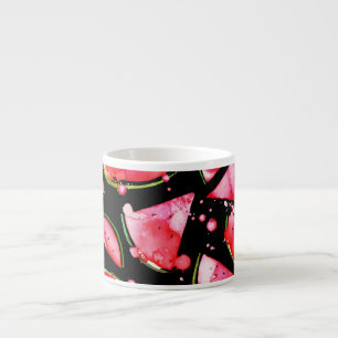 Wasserfarbe Wassermelone 2 Espressotasse
