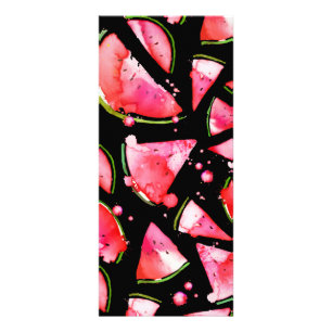 Wasserfarbe Wassermelone 2 Werbekarte