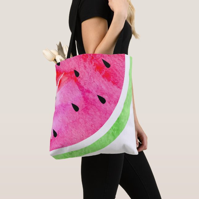 Wasserfarbe Wassermelone Tasche (Von Nahem)
