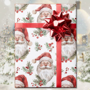 Wasserfarbe Weihnachten Land Hütte Geschenkpapier