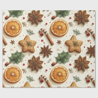 Wasserfarbe Weihnachts-Kiefernbäume Nahtlos Geschenkpapier