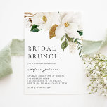 Wasserfarbe Weißer Magnolia Rustikales Bridal Brun Einladung<br><div class="desc">Mit dieser individuell gestaltbaren Bridal-Brunch-Einladung laden wir Sie zu Ihrer Veranstaltung ein. Es ist mit weißer Magnolienfarbe und grünen Akzenten ausgestattet. Personalisieren Sie diese Blumenbrunch-Einladung,  indem Sie Ihre Details hinzufügen. Dieser Brautbrunch ist perfekt zu jedem Thema und zu jeder Jahreszeit. Die Texte sind für jede Veranstaltung vollständig editierbar.</div>