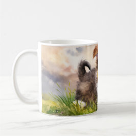 Wasserfarbe Welpe Kaffeetasse