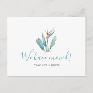 Wasserfarbe Wir haben tropische Blume Postkarte ve