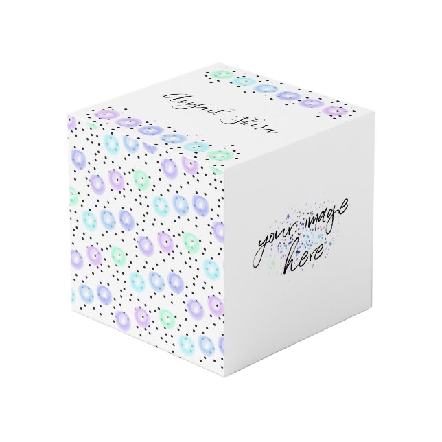 Wasserfarbe Würfel (Vorderseite Schrägansicht)