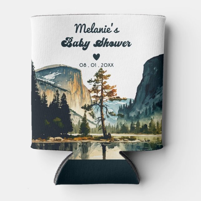 Wasserfarbe Yosemite Nationalpark Babydusche Ca Dosenkühler (Vorderseite)