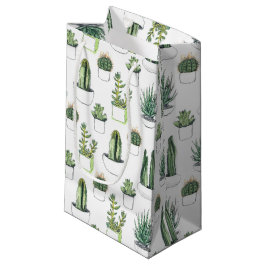 Wasserfarbekakteen u. Succulent Kleine Geschenktüte