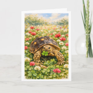 Wasserfarben Alles Gute zum Geburtstag Schildkröte Karte