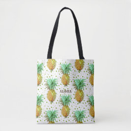 Wasserfarben Ananas Muster Tasche