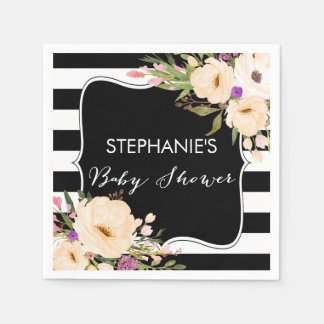 Wasserfarben Anemone Blooms Papier Napkins Serviette