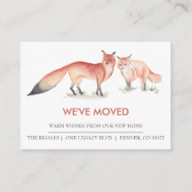 Wasserfarben - Ankündigung über neue Zuhause-Beweg