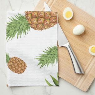 Wasserfarben-Apfelmuster 1 Geschirrtuch