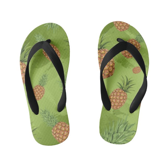 Wasserfarben-Apfelmuster 4 Kinderbadesandalen (Fußbett)