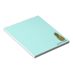 Wasserfarben Art Niedliche Ananas Notizblock