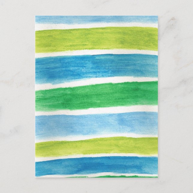 Wasserfarben auf der Postkarte (Vorderseite)