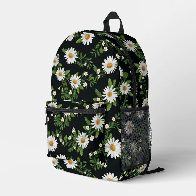 Wasserfarben auf schwarz bedruckter rucksack (Rückseitige Ecke Rechts)