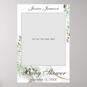 Wasserfarben-Baby-Party-Foto-Prop-Poster Poster