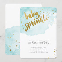 Wasserfarben Baby Sprinkle - Aqua
