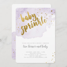 Wasserfarben Baby Sprinkle - Lavendel
