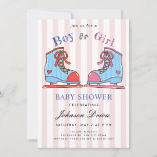Wasserfarben-Babyschuh-Thema Neutrale Babyparty Einladung